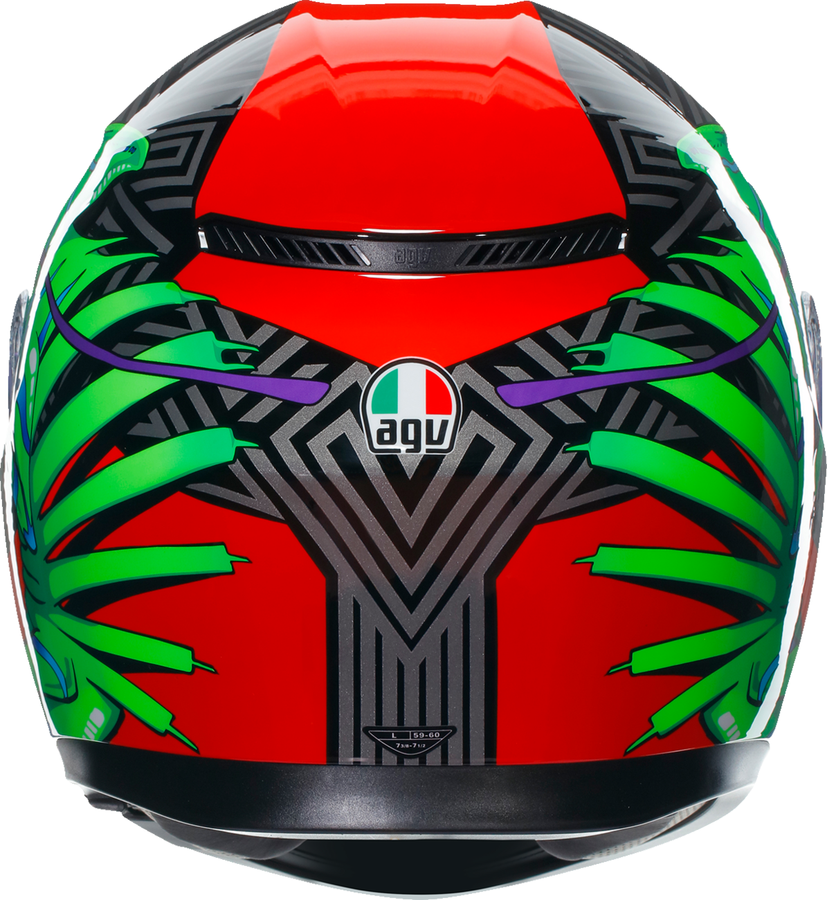 AGV K3 Helmet - Kamaleon - Black/Red/Green