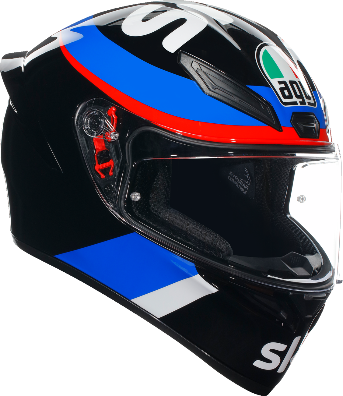 AGV K1 S Helmet - VR46 Sky Racing Team - Black/Red