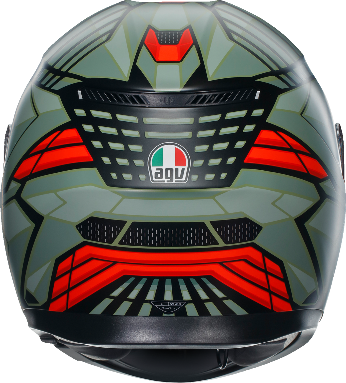 AGV K3 Helmet - Decept - Matte Black/Green/Red