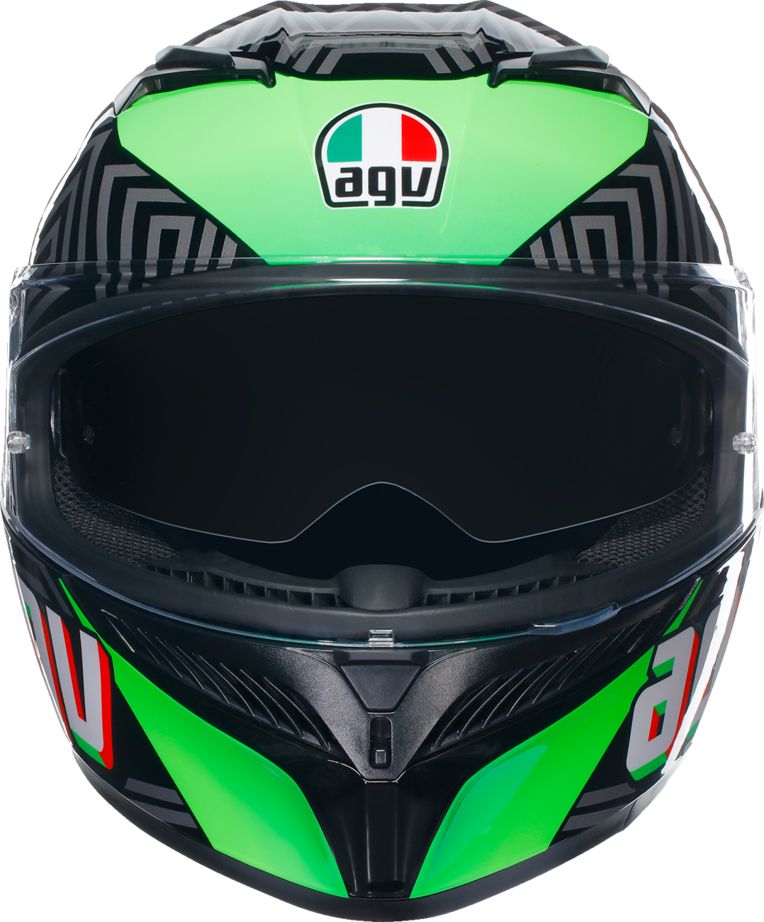 AGV K3 Helmet - Kamaleon - Black/Red/Green