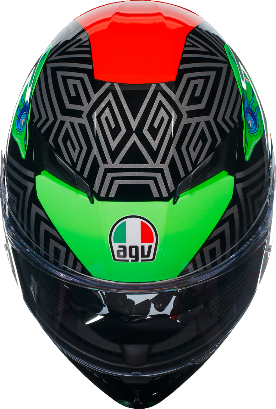 AGV K3 Helmet - Kamaleon - Black/Red/Green