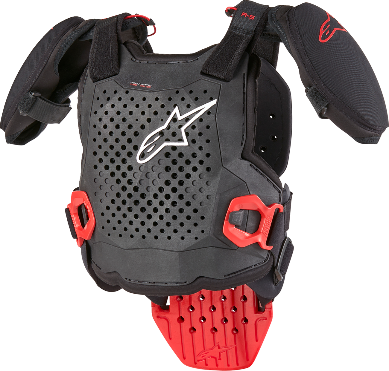 ALPINESTARS Youth A5 S v2 Chest Guard - Black/White/Red - S/M 6740224-123-S/M