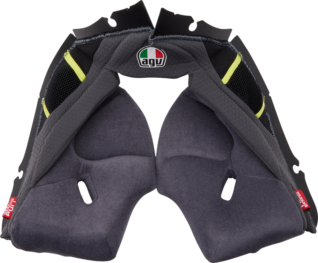 AGV Pista GP RR Cheek Pads - Black/Red, Gray/Cyan, Gray/Yellow