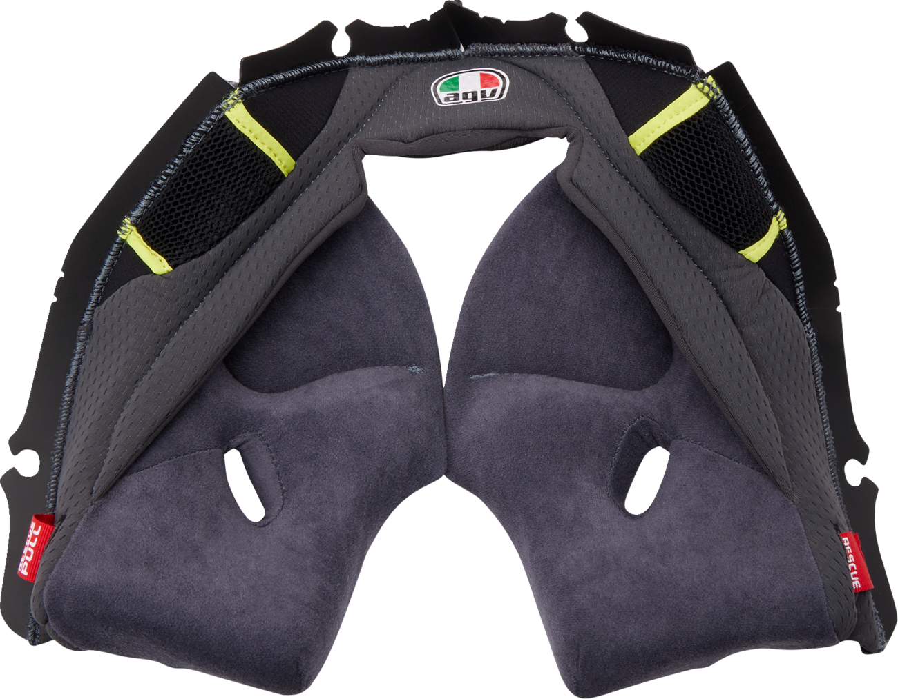 AGV Pista GP RR Cheek Pads - Black/Red, Gray/Cyan, Gray/Yellow