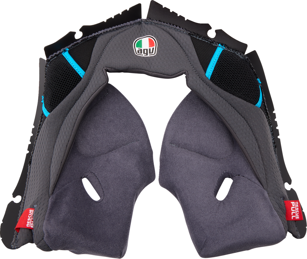 AGV Pista GP RR Cheek Pads - Black/Red, Gray/Cyan, Gray/Yellow