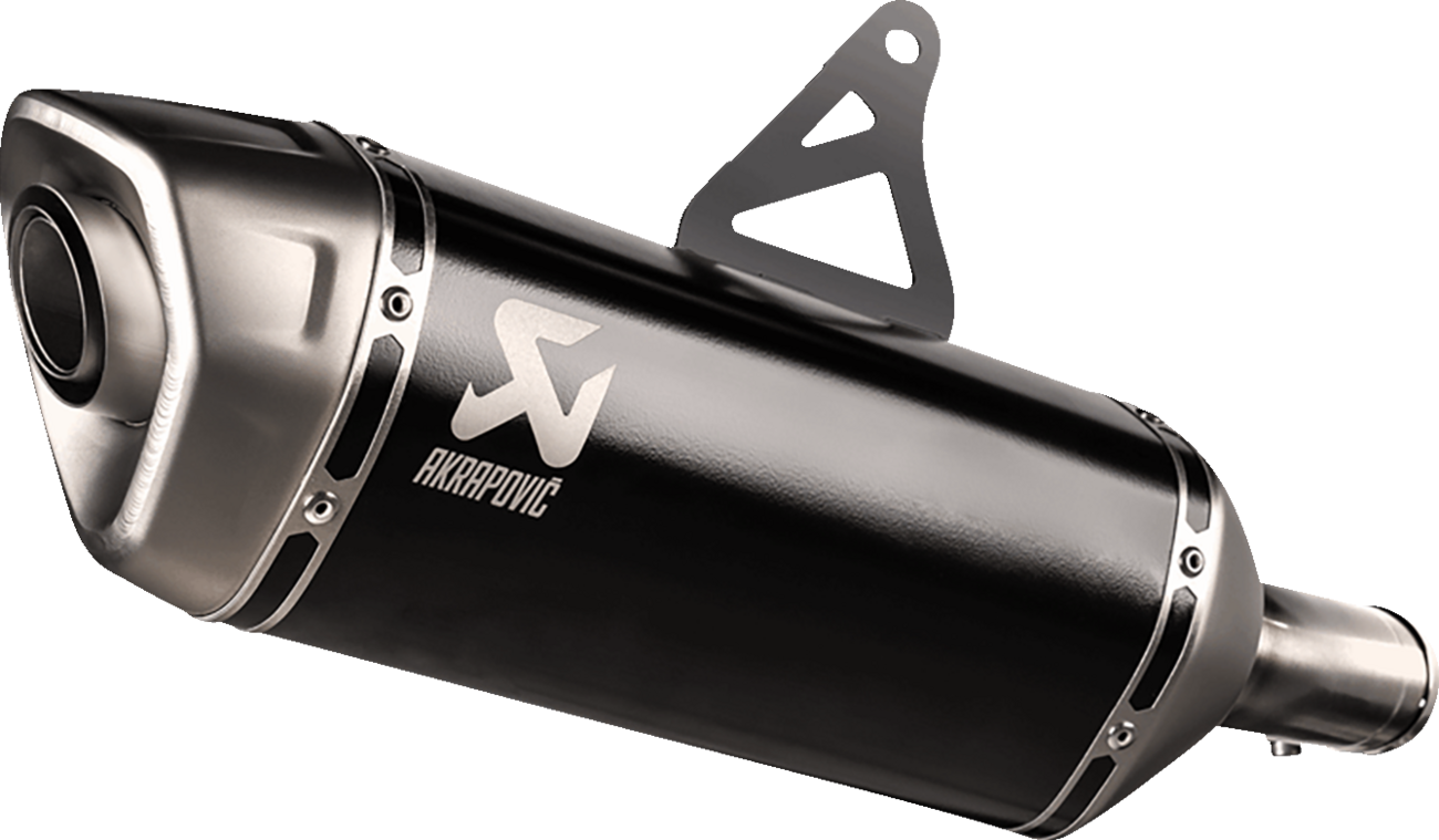 AKRAPOVIC Slip-On Line Muffler - Titanium - Black S-H7SO6-HRTBL