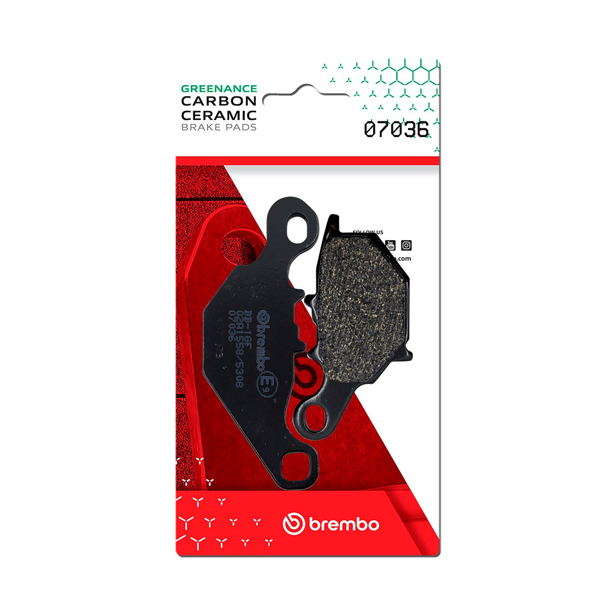 Brembo Prime CC Carbon Ceramic Brake Pads 07036 for Suzuki DR-Z125L