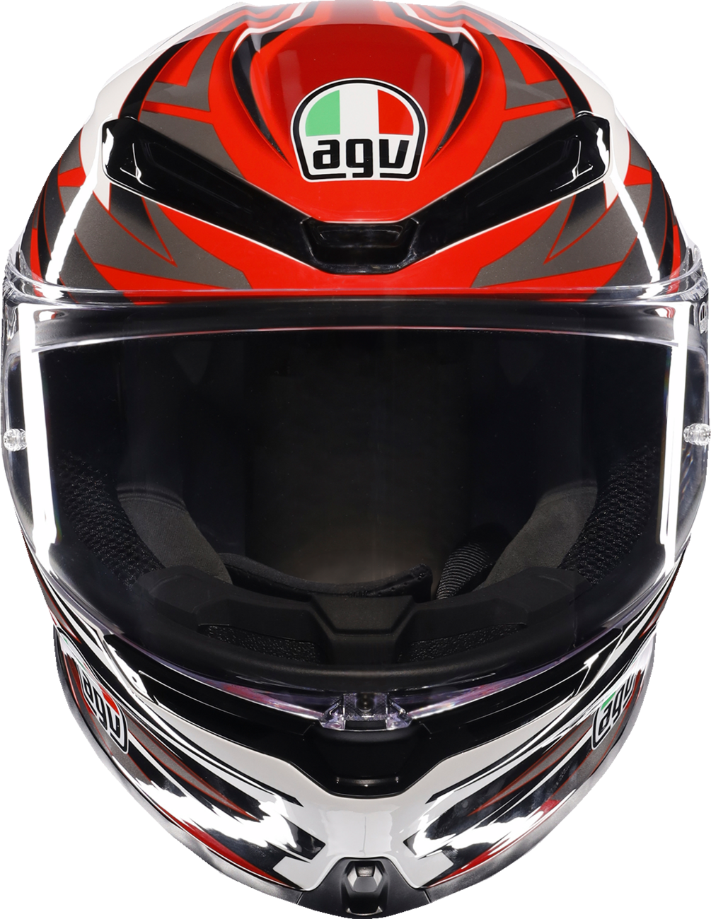 AGV K6 S Helmet | Reeval | White/Red/Gray