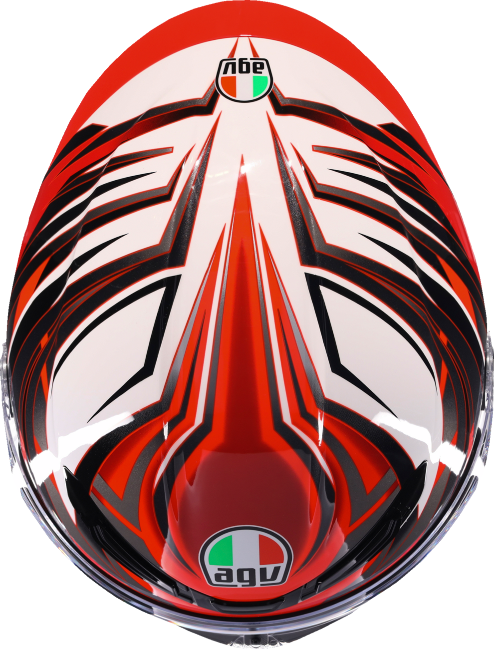 AGV K6 S Helmet | Reeval | White/Red/Gray