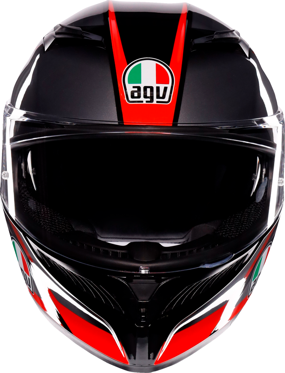 AGV K3 Helmet - Striga - Black/Gray/Red