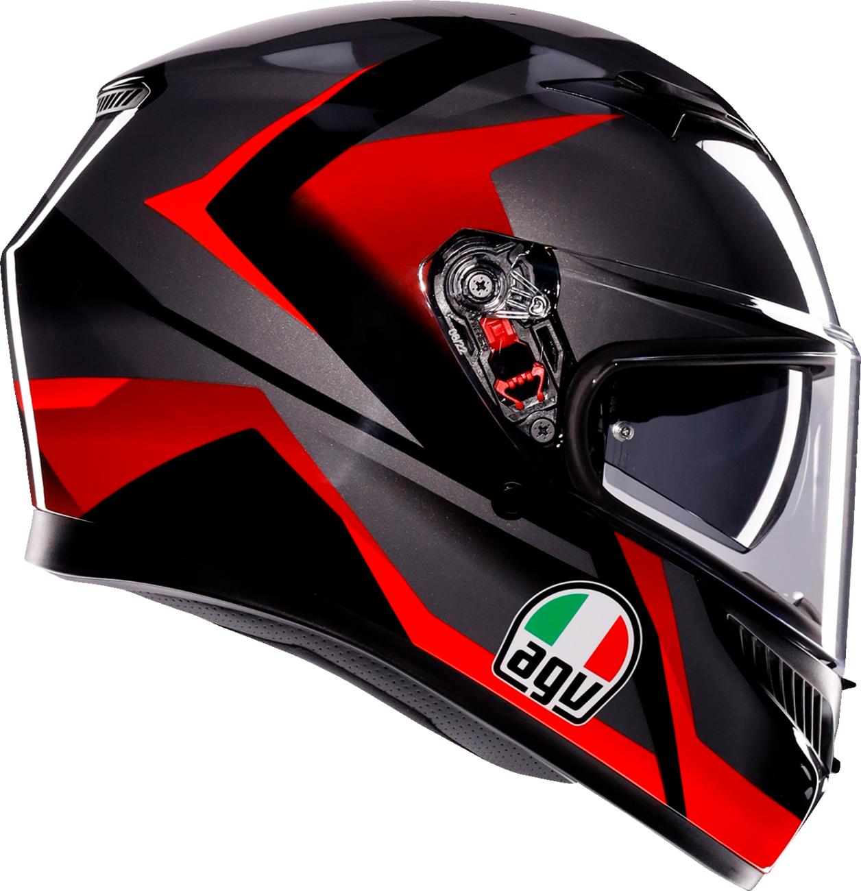 AGV K3 Helmet - Striga - Black/Gray/Red