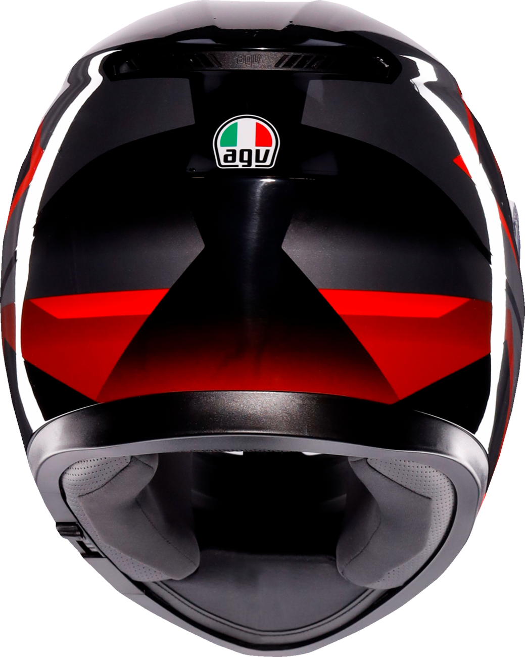 AGV K3 Helmet - Striga - Black/Gray/Red