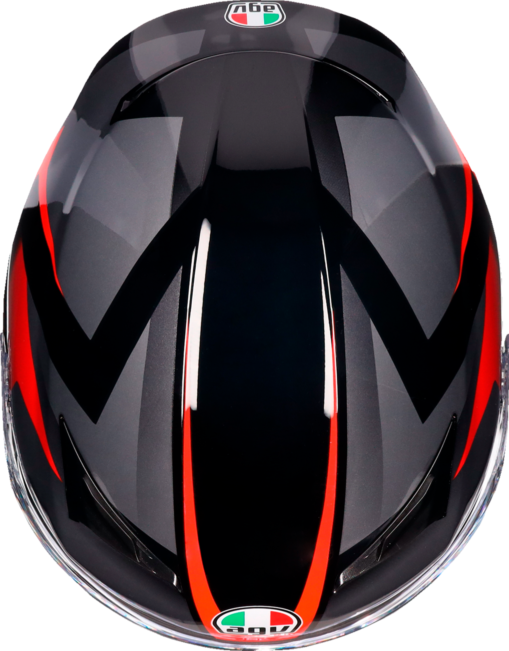 AGV K3 Helmet - Striga - Black/Gray/Red