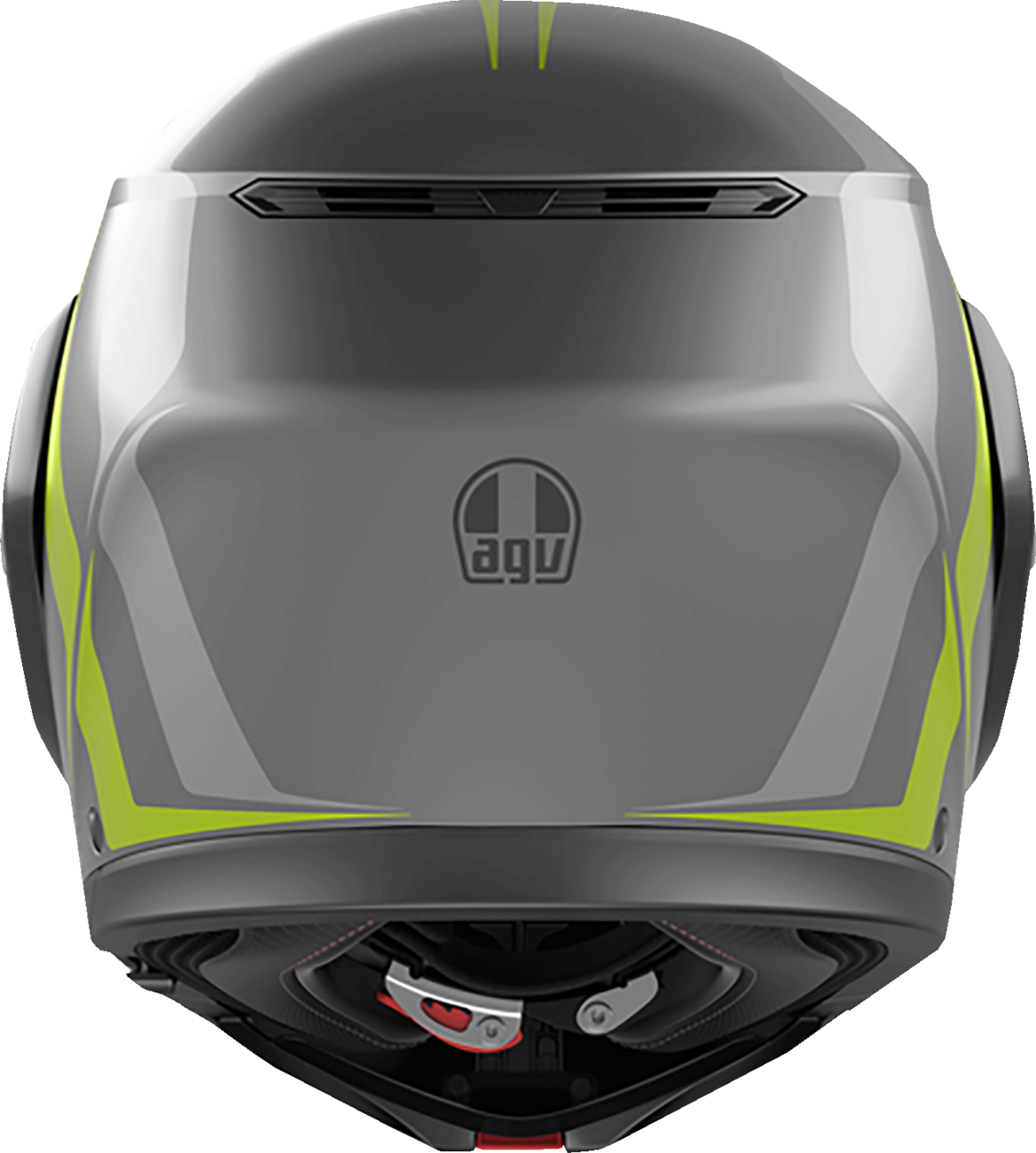 AGV Streetmodular Helmet - Resia - Matte Gray/Black/Yellow Fluo