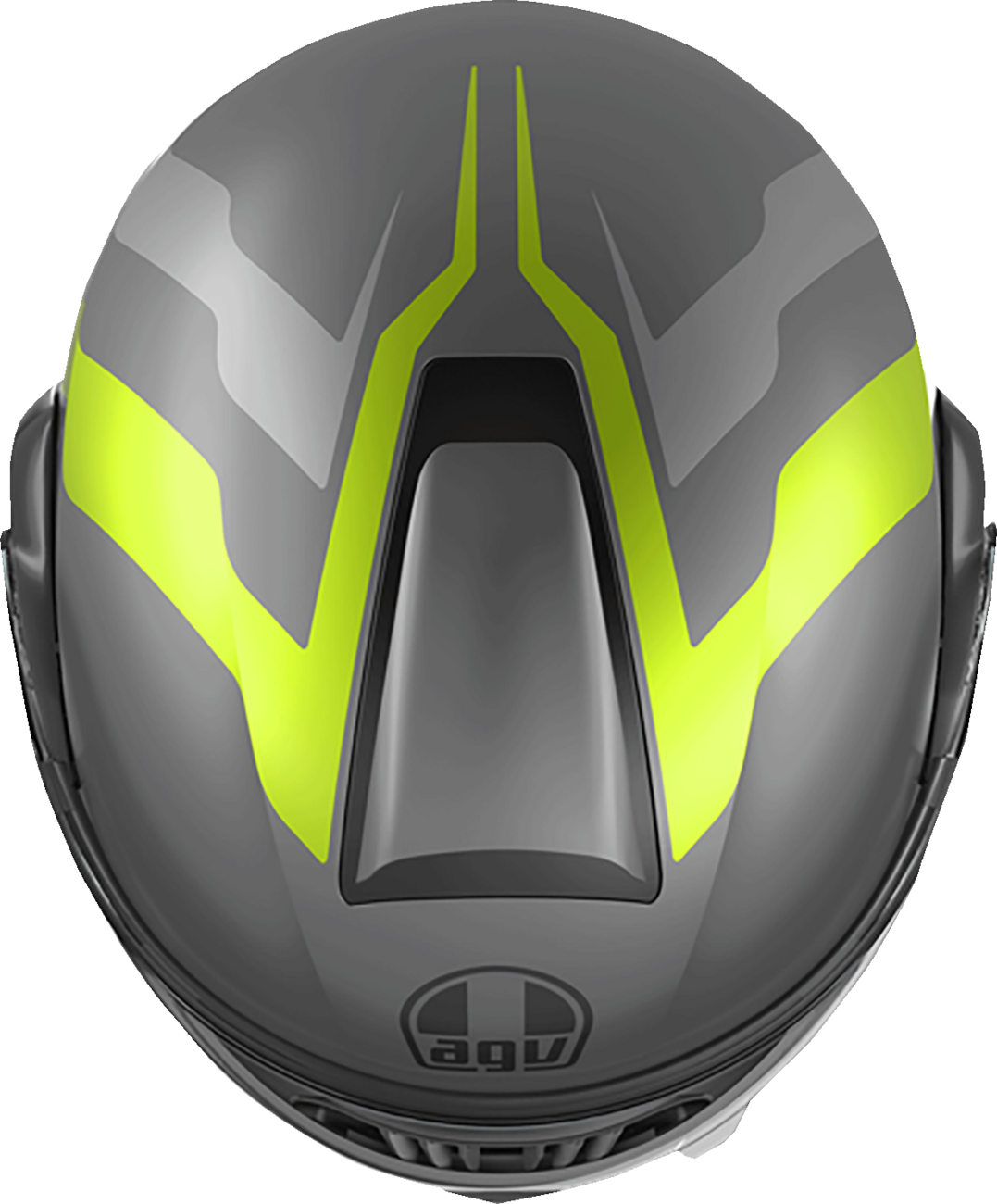 AGV Streetmodular Helmet - Resia - Matte Gray/Black/Yellow Fluo