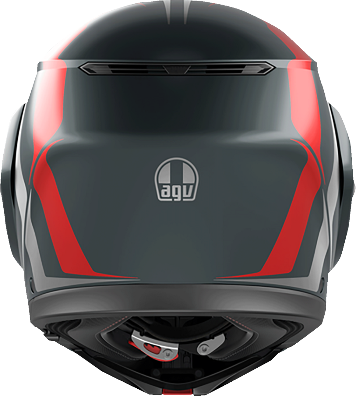 AGV Streetmodular Helmet - Resia - Matte Gray/Silver/Red