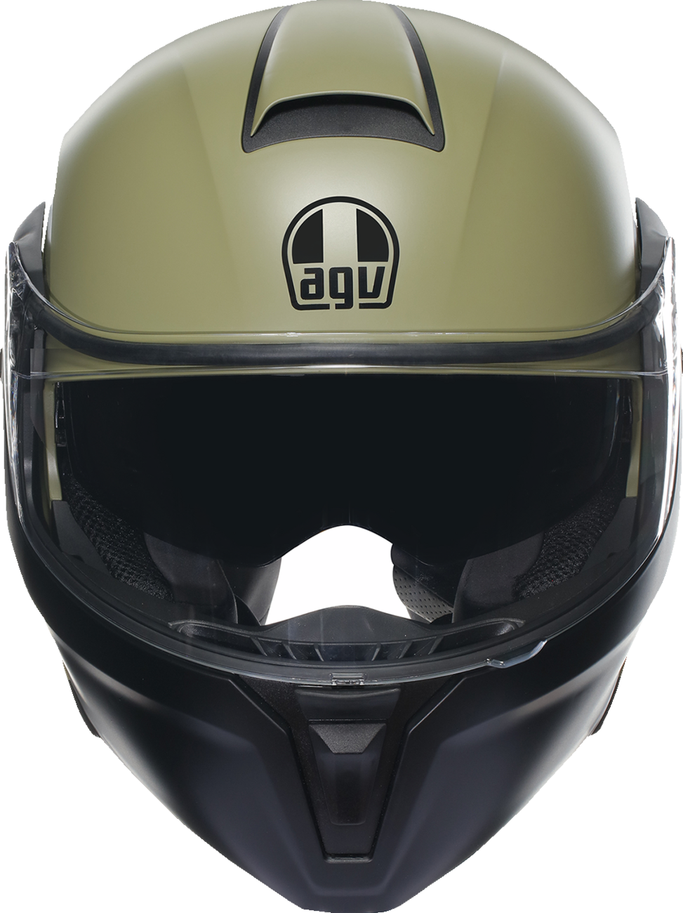 AGV Streetmodular Helmet - Mono - Matte Pastello Green/Black