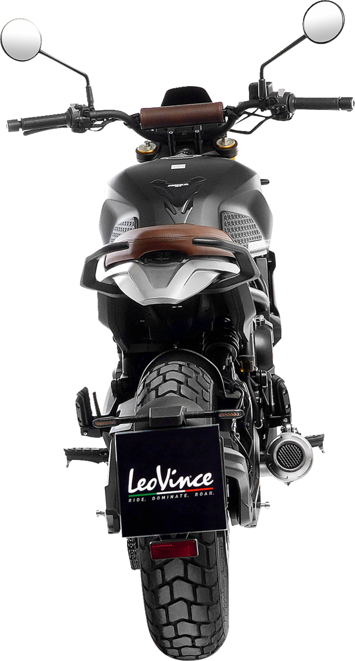 LEOVINCE LV-10 Slip-On Muffler - Stainless Steel 15267U