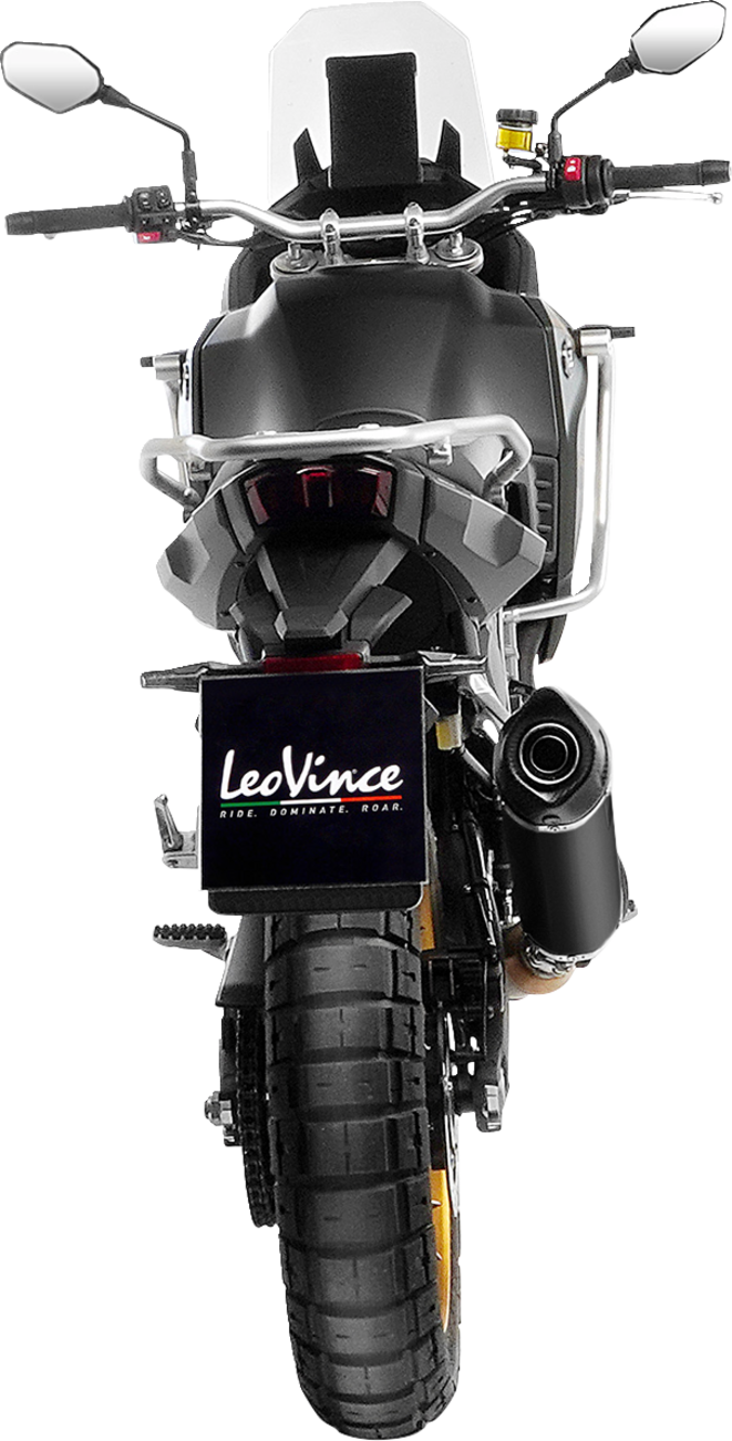 LEOVINCE LV OneSlip-On Muffler - Black Stainless Steel 14451EBU