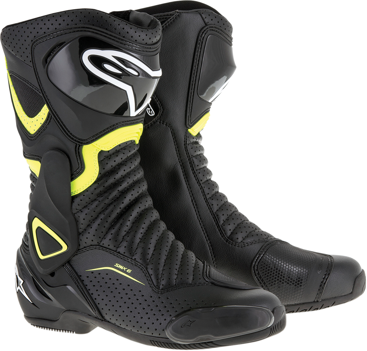 ALPINESTARS SMX-6 v2 Vented Boots - Black/Yellow - US 11.5 / EU 46 2223017-1550-46