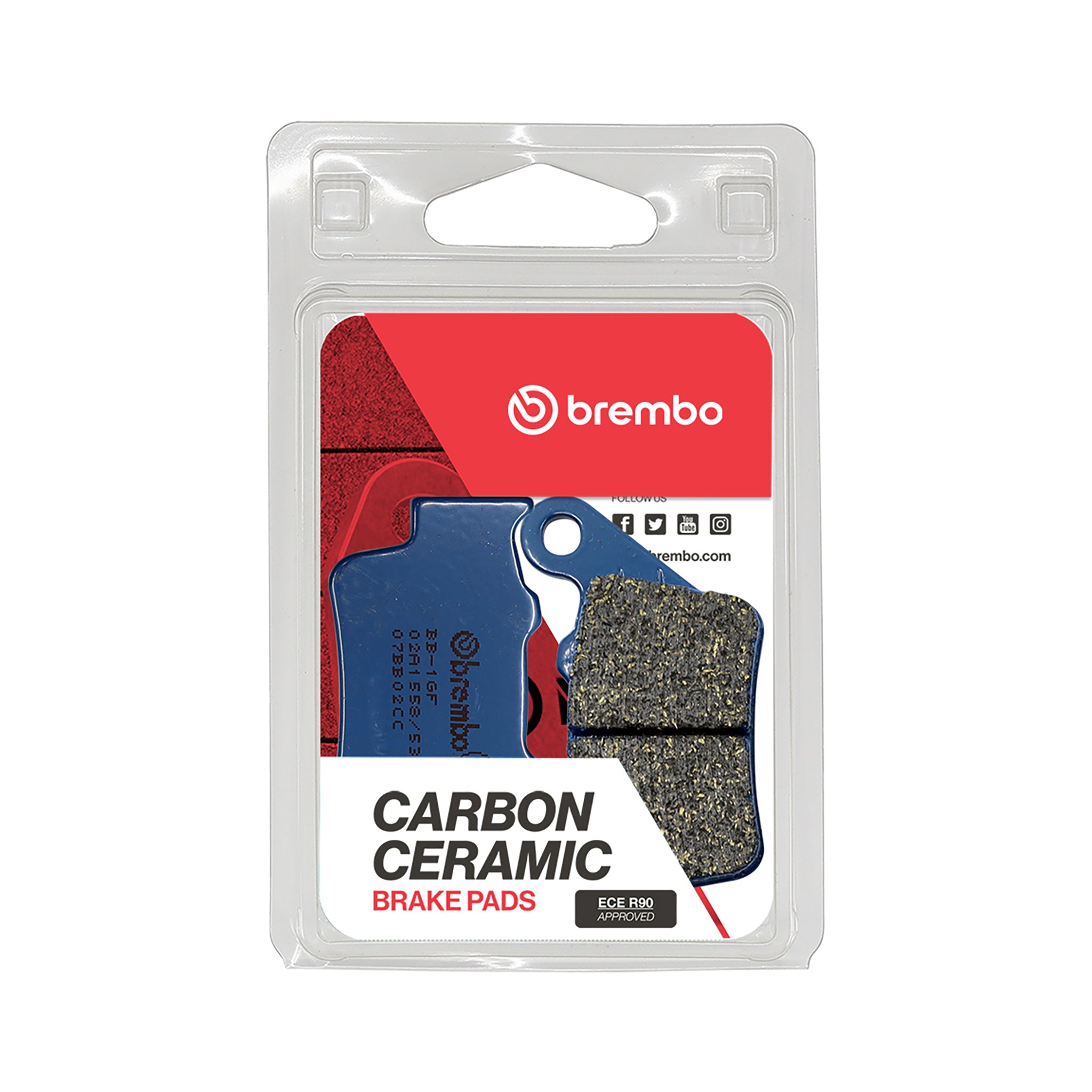 Brembo 07BB02CC Prime CC Carbon-Ceramic Brake Pads