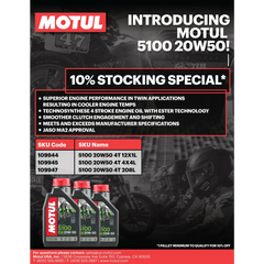 5100 Oil 4t 20w50 4l 4/Case