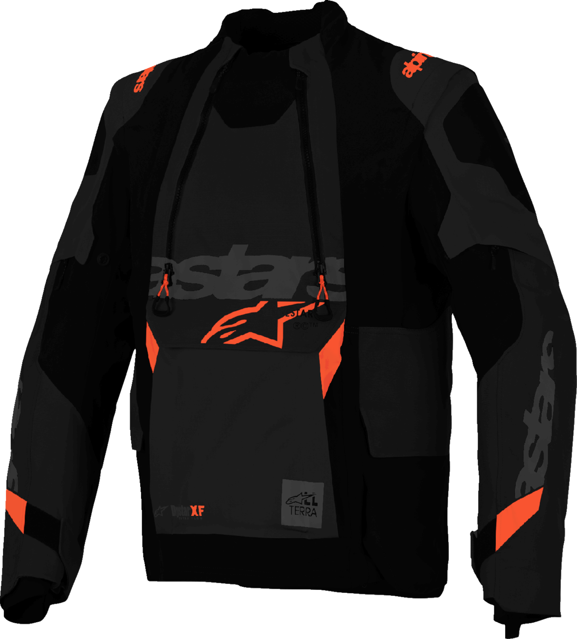 Alpinestars Halo Pro Drystar? XF Laminated Motorcycle Jacket - Black/Dark Shadow, XL (Part Number 3200426-1065-XL)