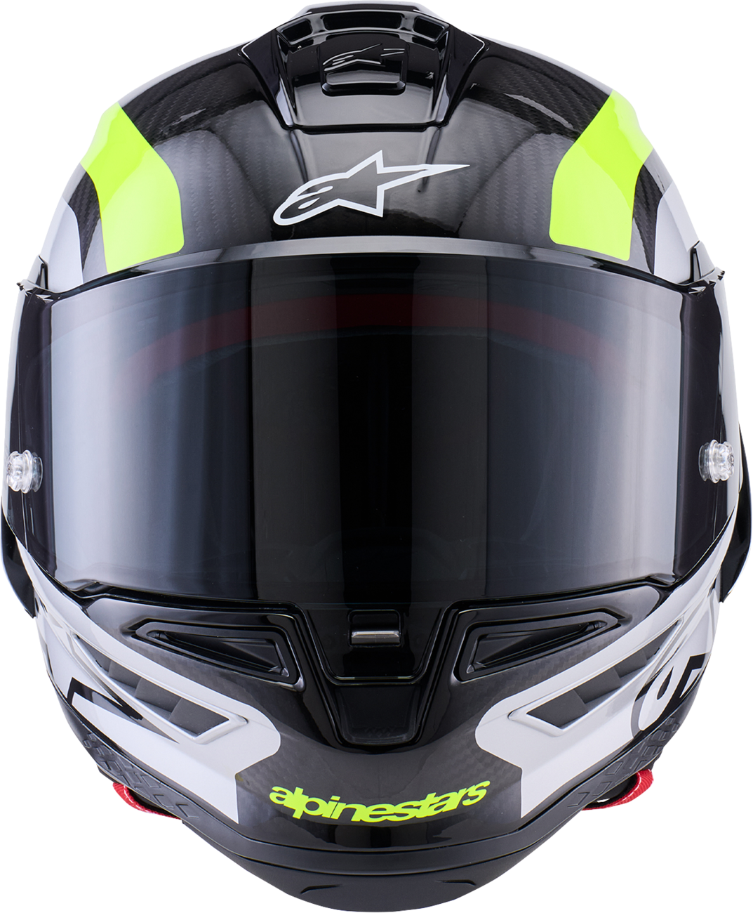 Alpinestars Supertech R10 Helmet - 22.06 - Arius - Gloss Black/Silver/Yellow Fluo - Small