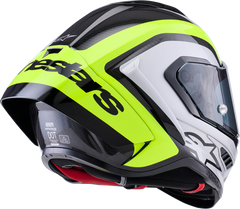 Alpinestars Supertech R10 Helmet - 22.06 - Arius - Gloss Black/Silver/Yellow Fluo - Small