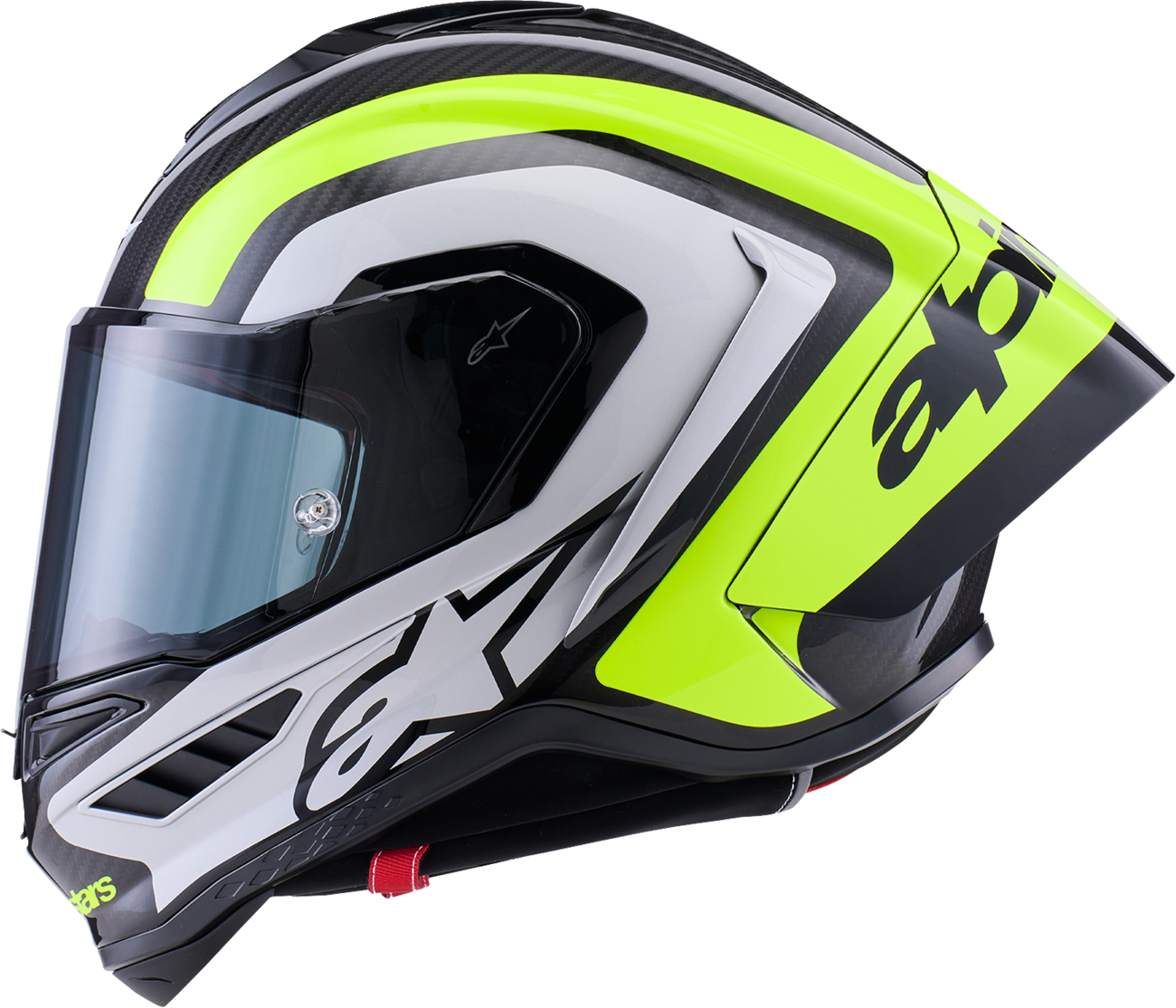 Alpinestars Supertech R10 Helmet - 22.06 - Arius - Gloss Black/Silver/Yellow Fluo - Small