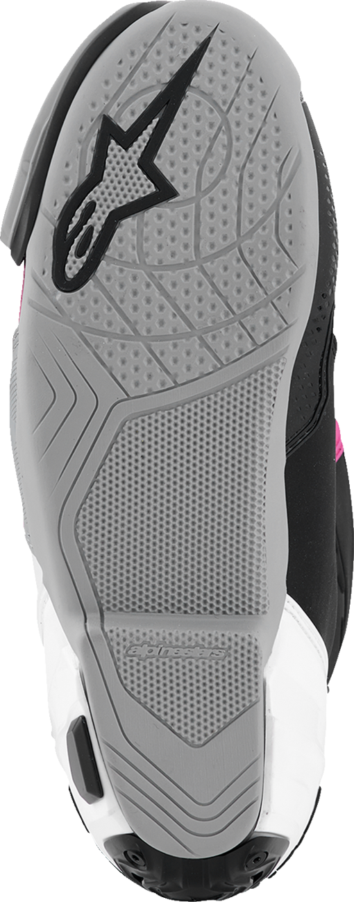 Alpinestars Supertech R Motorcycle Boots - Black, Magenta, White & Yellow, US 6 / EU 39