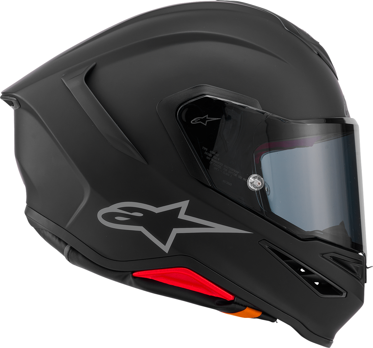 Alpinestars Supertech R7 Helmet - Matte Black, Size Small (Part Number 8202126-110-S)