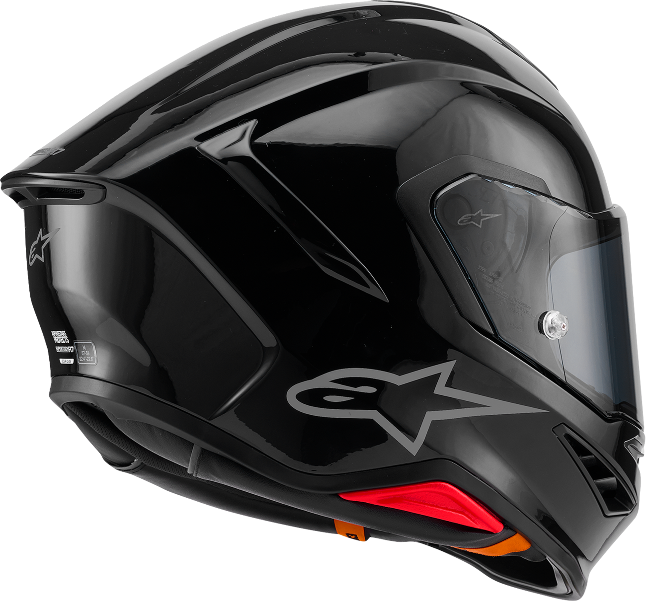 Alpinestars Supertech R7 Helmet - 22.06 Certification, Gloss Black, XS (Part No. 8202126-1180-XS)