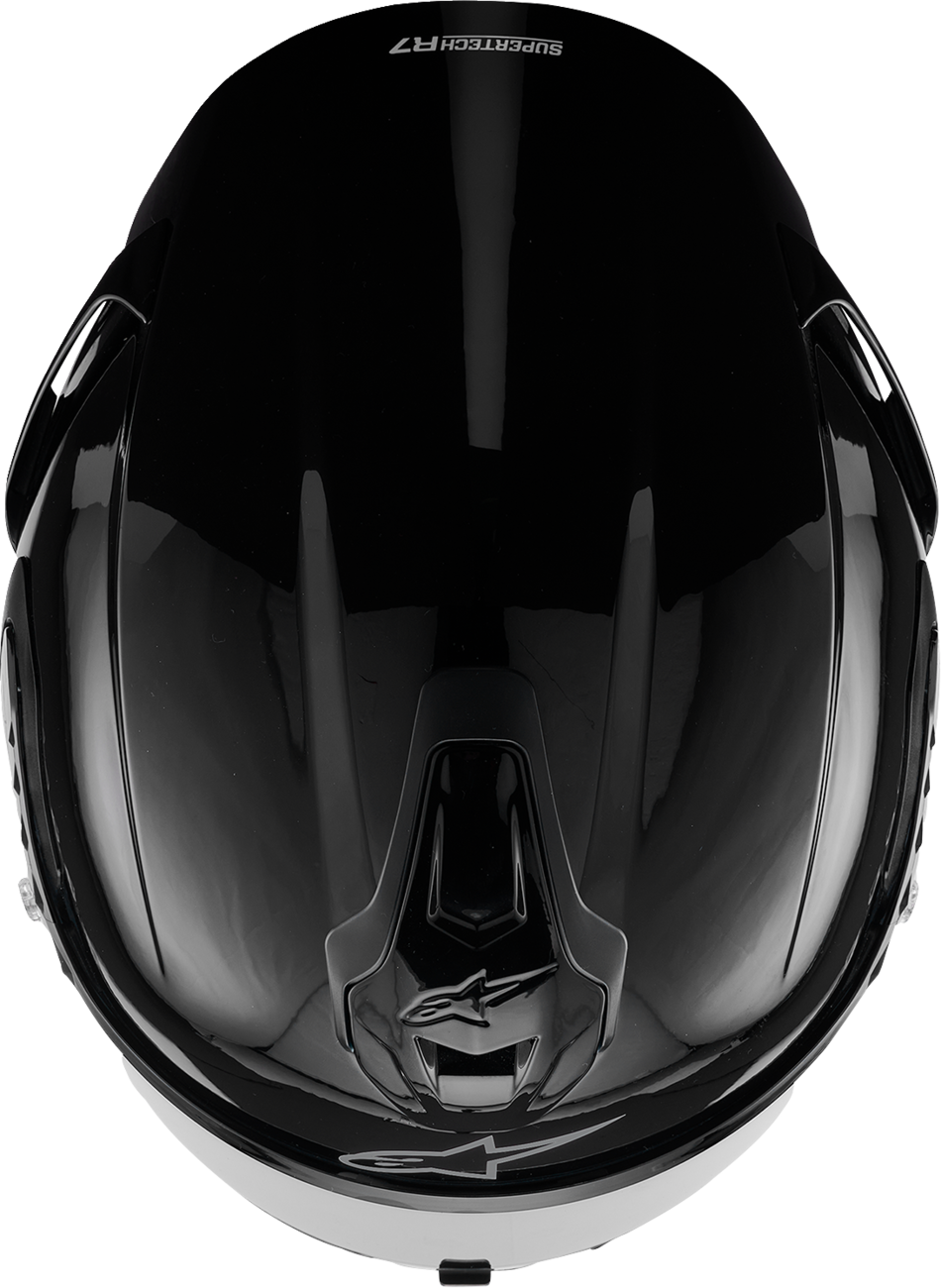 Alpinestars Supertech R7 Helmet - 22.06 Certification, Gloss Black, XS (Part No. 8202126-1180-XS)