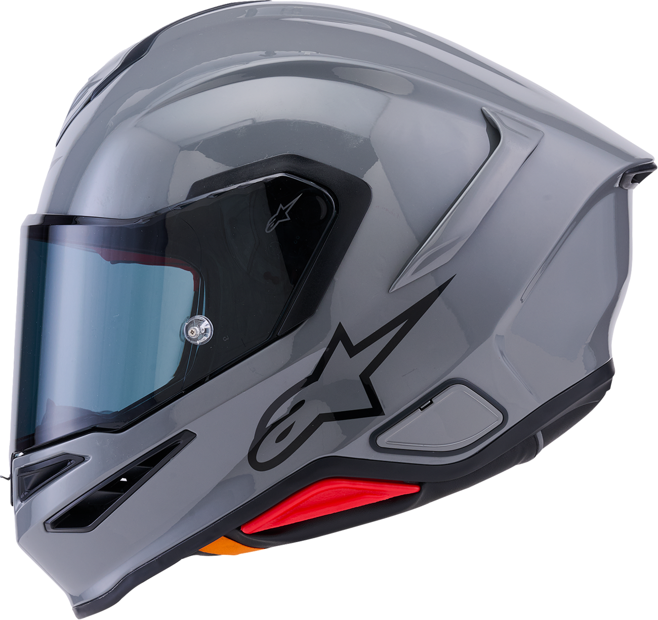 Alpinestars Supertech R7 Helmet - Small, Gloss Gray, 22.06 Homologation