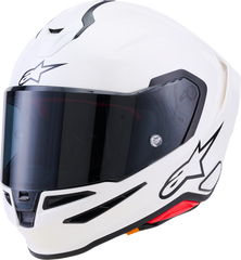 Alpinestars Supertech R7 Helmet - 22.06 Homologation, Solid Gloss White, XS - Part 8202126-2180-XS