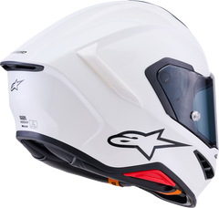 Alpinestars Supertech R7 Helmet - 22.06 Homologation, Solid Gloss White, XS - Part 8202126-2180-XS