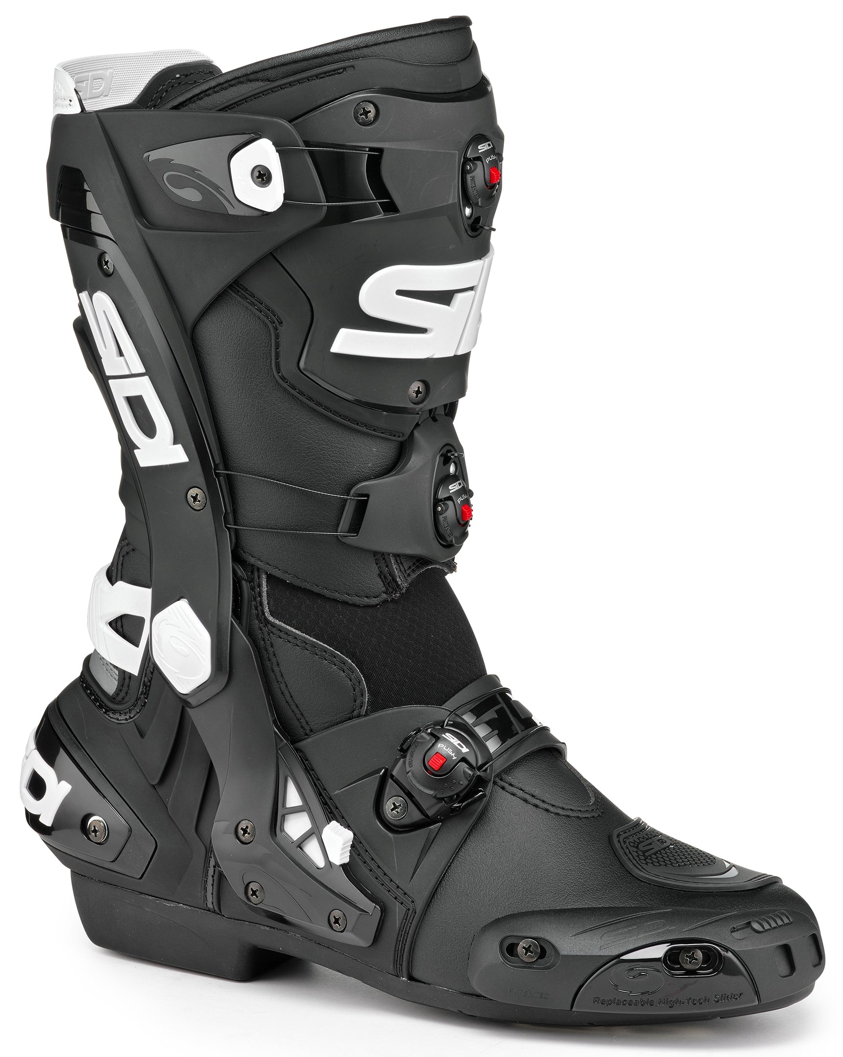 Sidi REX Boot Black White Size 44 – Stylish Street Motorcycle Boot