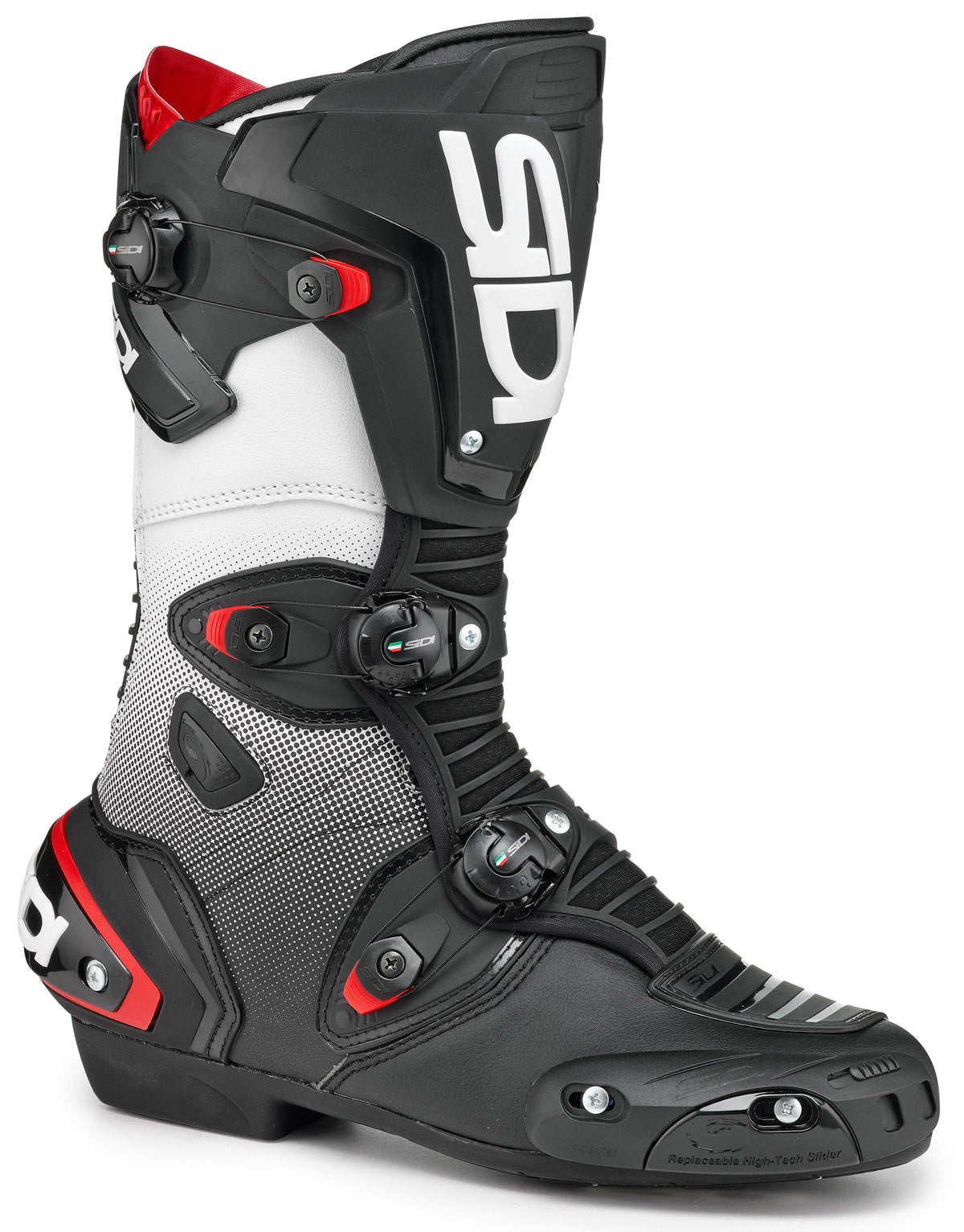 Sidi MAG-1 Boot Black & White Size 47 - Street Motorcycle Boots