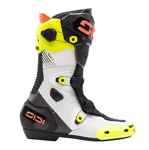 Sidi MAG-2 Air BT Yellow/Coral Cycling Shoes - Size 42