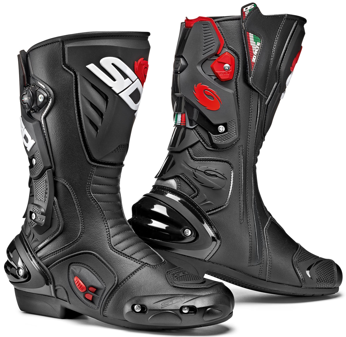 Sidi Vertigo 2 BT Black Cycling Shoes - Size 39, Street Bike Boots