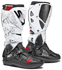 Sidi Crossfire 3 SRS Offroad Motorcycle Boots - Size 40, Black/White