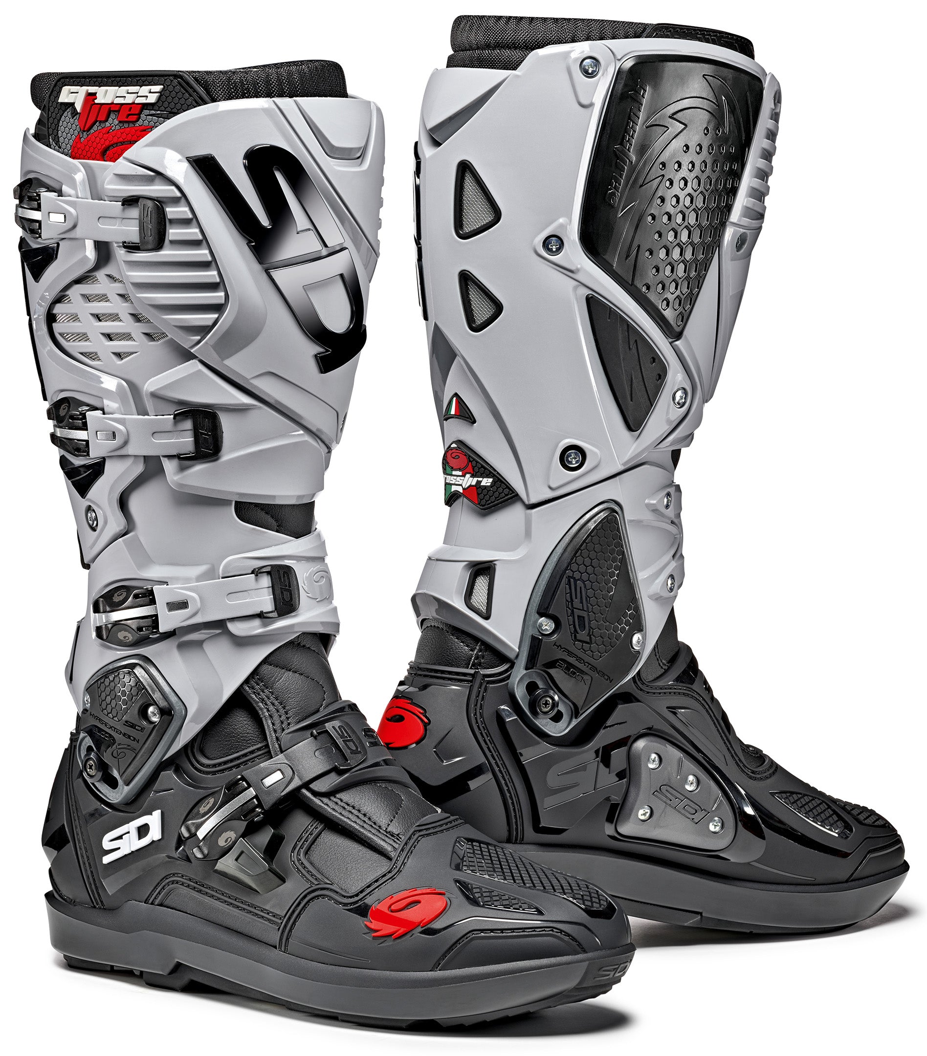 Sidi Crossfire 3 SRS Offroad Motorcycle Boots – Size 46, Black Ash