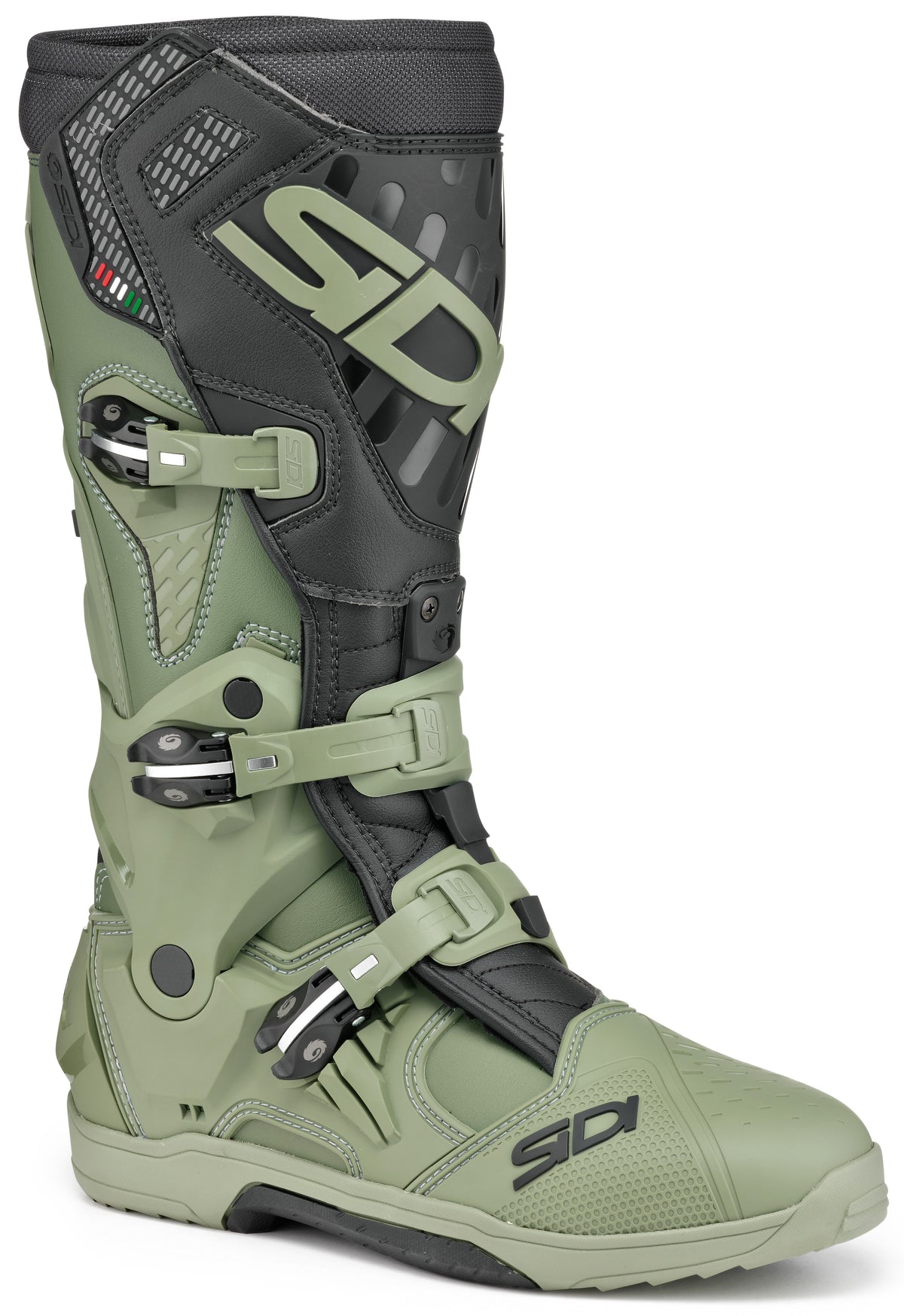 Sidi Crossair BT Army Black Offroad Motorcycle Boots - Size 39