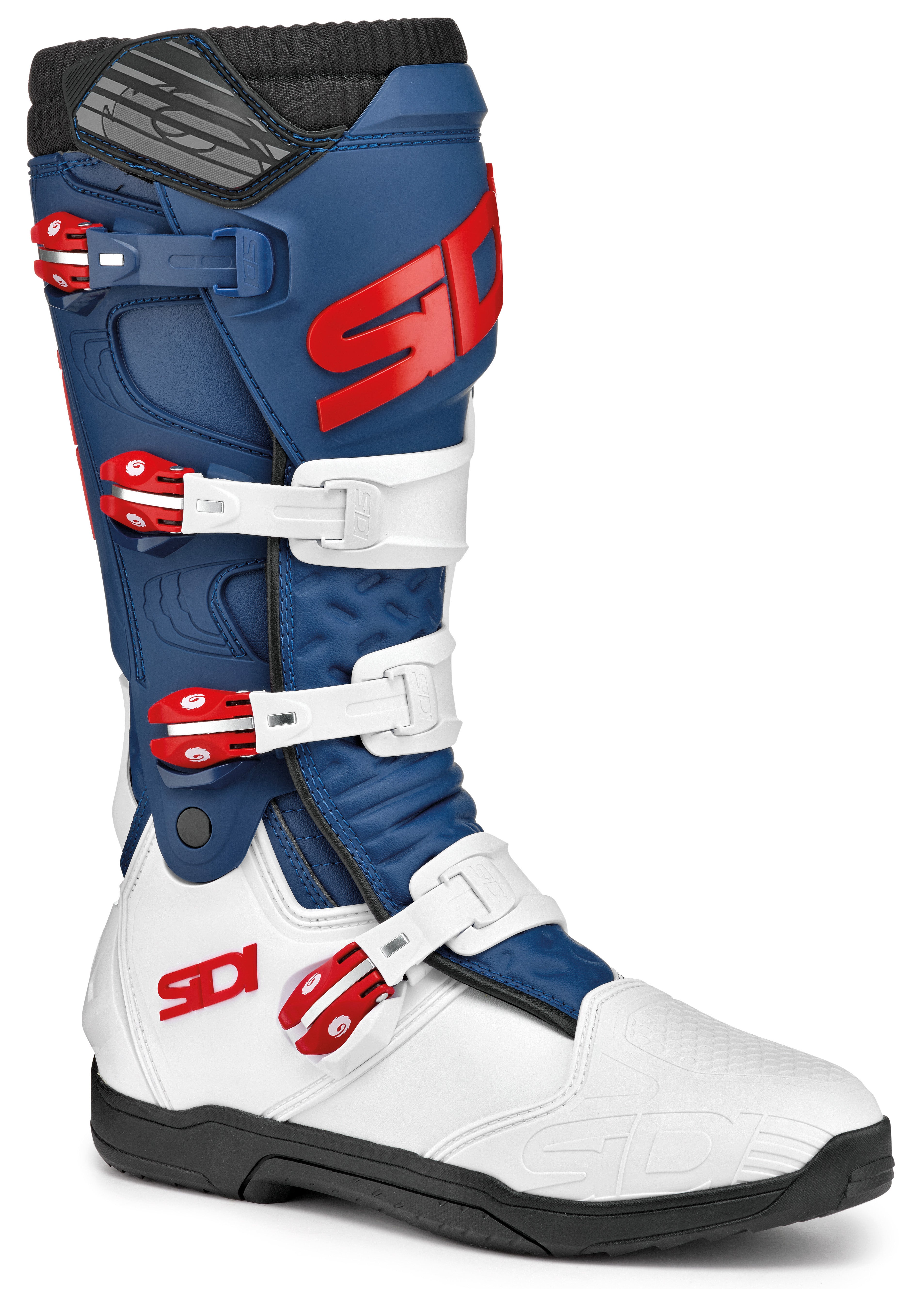 Sidi X Power SC BT Offroad Boots, Size 39, White/Navy/Red