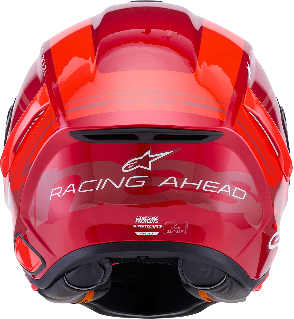 Alpinestars Supertech R7 Helmet - 22.06 A-Core - Gloss Red/White - XS