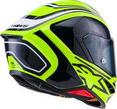 Alpinestars Supertech R7 Helmet Zeal 22.06 – Gloss Yellow Fluo/Black/White, XS