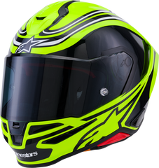 Alpinestars Supertech R7 Helmet Zeal XL by ALPINESTARS – High-Performance Racing Helmet with Carbon Composite Shell and Advanced Safety Features