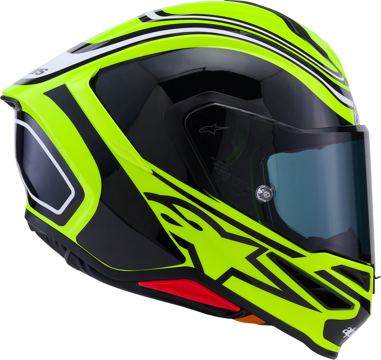 Alpinestars Supertech R7 Helmet Zeal XL by ALPINESTARS – High-Performance Racing Helmet with Carbon Composite Shell and Advanced Safety Features