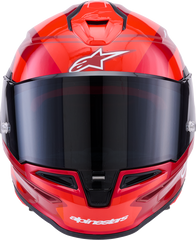 Alpinestars Supertech R7 Helmet – Small, Gloss Red/White, Carbon Composite Construction